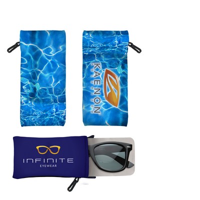 Custom Neoprene Eyeglass Pouch with Microfiber Cleaning Cloth (Eyewear Storage Pouch - ESP)