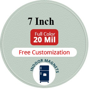 Magnet - 7" Diameter Circle (with 5" Diameter Circle Punch-Out) - 20 mil