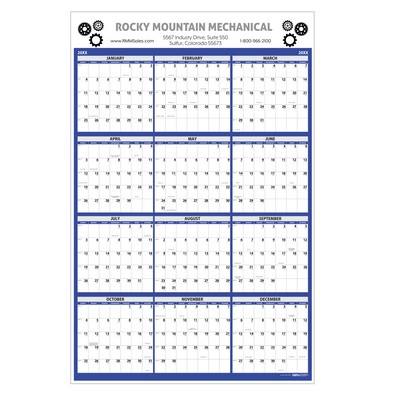 Vertical Laminated Double Sided Wall Planner (24"x37")
