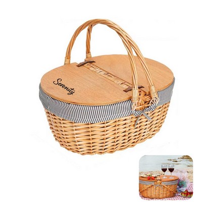 Willow Picnic Basket - OCEAN