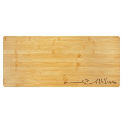 23 3/4" x 10" Bamboo Charcuterie Board/Cutting Boardd