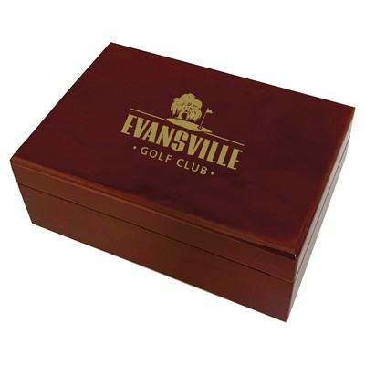 Piano Wood Finish Keepsake Box