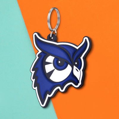 1.25" Custom 3D PVC Keychain