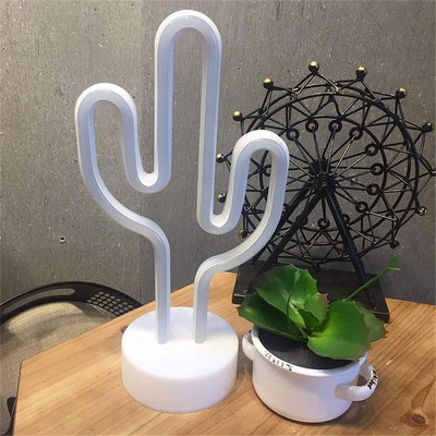Green Cactus Neon Light Sign