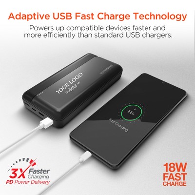 HyperGear 20,000mAh Fast Charge Power Bank with 20W USB-C