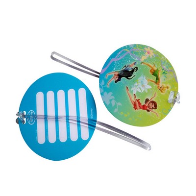 Round Plastic Luggage Tags With Strap