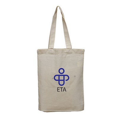 Medium Cotton Tote With Mini Gusset