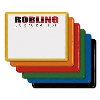 Colored Border I.D. Name Card Holder (4"x3") w/ Pin