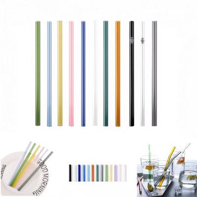Eco-Friendly Glass Drinking Straw Set