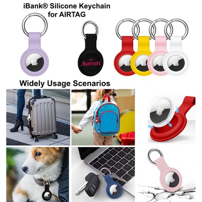 iBank ® AirTag-Compatible Silicone Keychain