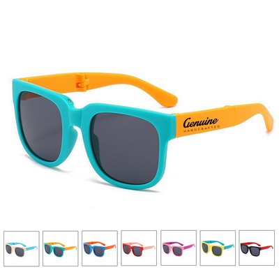 Matte Two-Tone Sunglasses