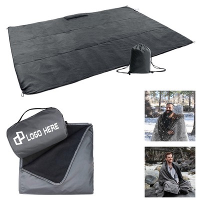 Hooded Waterproof Camping Blanket
