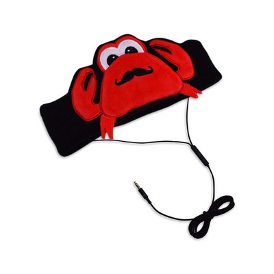 Contixo H1 Adjustable Fleece Headband Headphones Crab