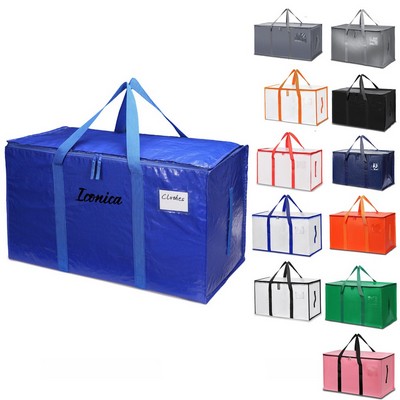 Large Moving Bags with Strong Zipper & Comfortable Handles