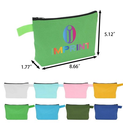 Canvas Cosmetic & Pencil Pouch