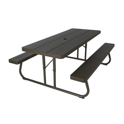 Lifetime Products Picnic Table Rectangle 72" - Brown
