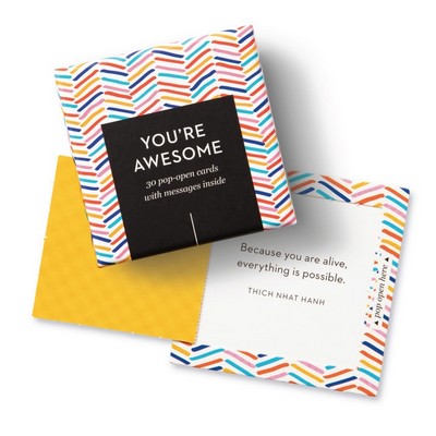 ThoughtFulls: You're Awesome (30 Pop-Open Cards with Messages Inside)
