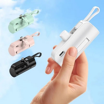 Fast Charging 5000mah Mini Capsule Power Bank Charger