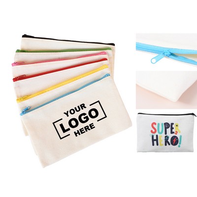 DIY Canvas Zipper Pouch Bags