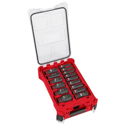 Milwaukee Shockwave Impact Duty Socket 1/2" Drive 15Pc Sae Packout Set