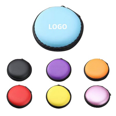 EVA Round Earphone Case