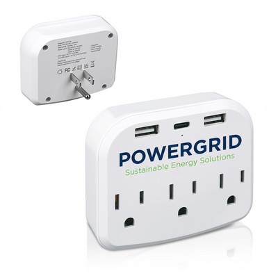6" 1 Multi USB Wall Outlet Extender