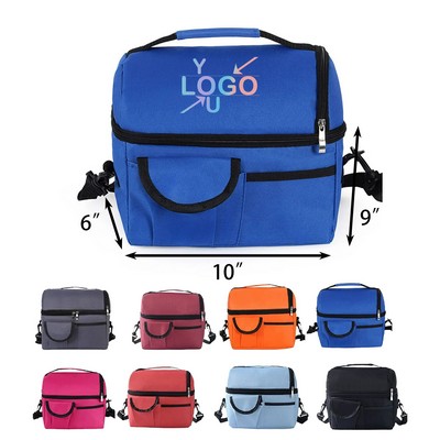 Oxford Fabric Insulated Lunch Cooler Tote