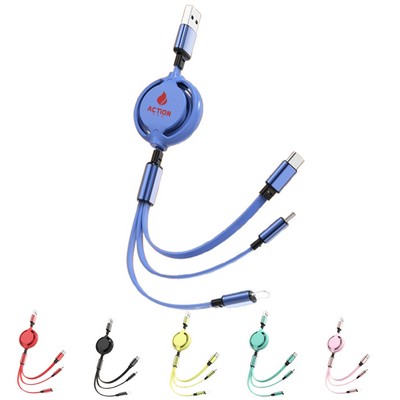 3-in-1 Retractable Data Cable