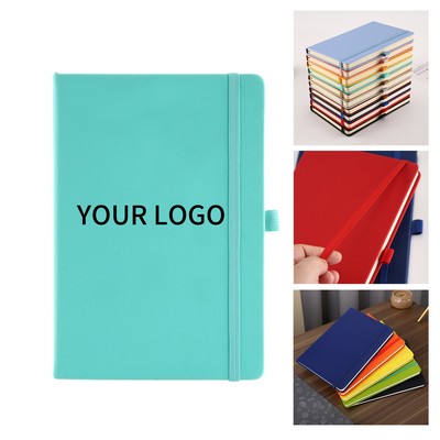 A5 Hard Cover Journal With Elastic Closure Band