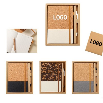 Cork Notebook Set