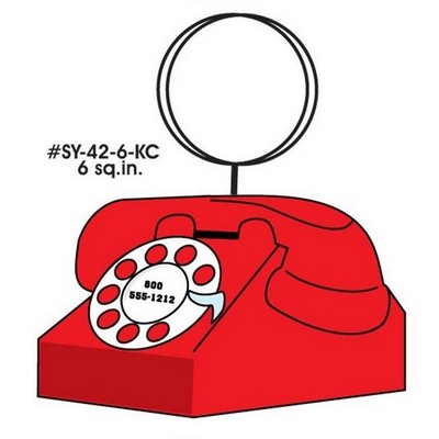 Rotary Dial Telephone Executive Key Chain w/Mirrored Back (6 Square Inch)