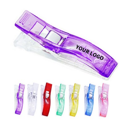 Plastic Fabric Hemming Clip Assorted Color Sewing Aid