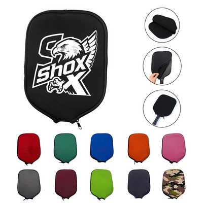 MOQ 50 Soft Tactile Neoprene Pickleball Paddle Protection Sleeve