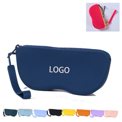 Silicone Eyeglass Case with Strap