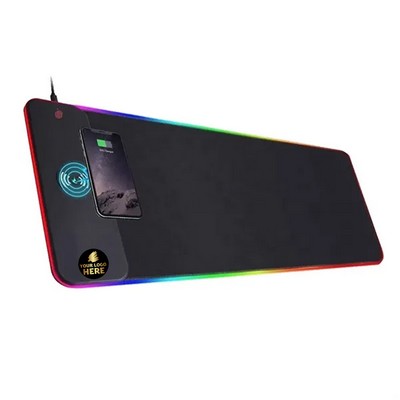 RGB Gaming Mat with 15 W Wireless Charger