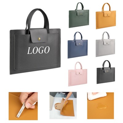 Classic 15/16-Inch PU Leather Executive Briefcase