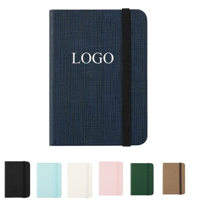 Leather A7 Pocket Notebook With Elastic Strap