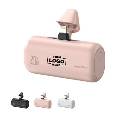 Capsule Mini Portable Dual Plug Fast Charge Power Bank