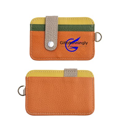 Colorful Pu Leather Card Wallet