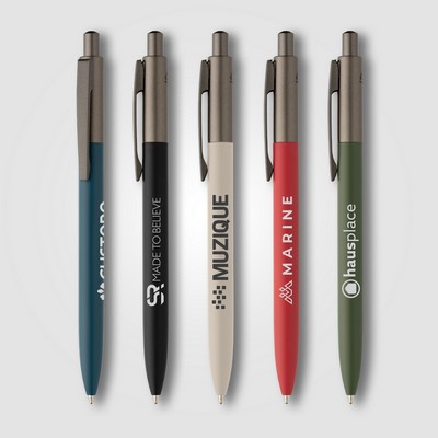 Koro Recycled Aluminum Gunmetal Trim Pen - Laser