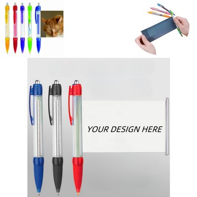 Fulll Color Retractable Pullout Banner Pen