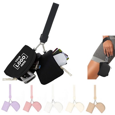 Multi-Functional Lightweight Portable Travel Wallet Nylon Wristlet Pouch