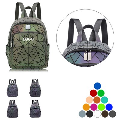 Geometric Luminous Purse Flash Backpack