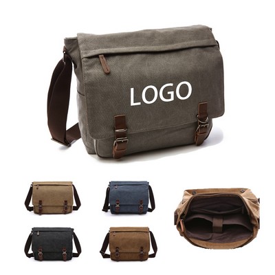 Canvas Laptop Messenger Bag