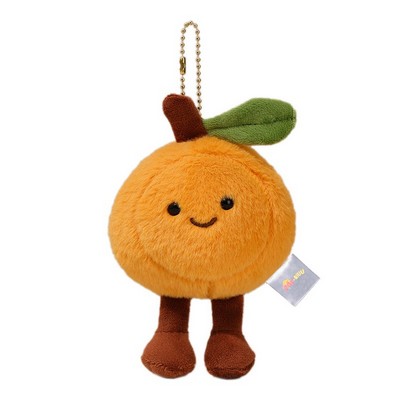 Fruit plush pendant - apricot