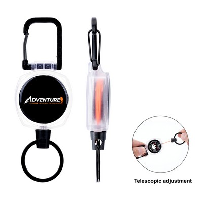 Retractable Claw Badge Reel & Key Holder