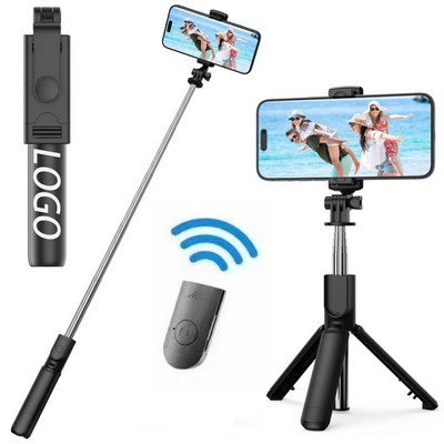 Wireless Remote Control Mobile Phone Selfie Stick Retractable Tripod