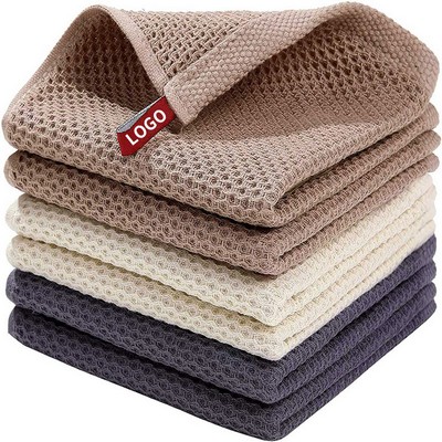 Pure Cotton Waffle-shaped Square Towel