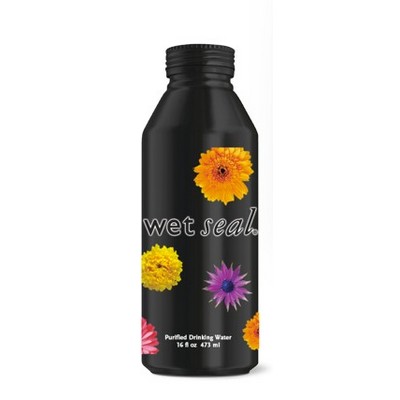 Bottled Water in Aluminum - Black