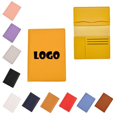 Elegant Leather Travel Wallet for Document Storage